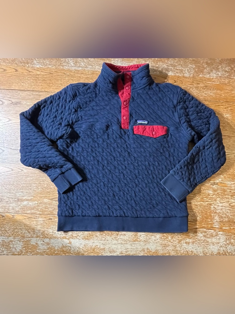 Patagonia Organic Cotton Quilt Snap-T Pullover Size Large Mens
